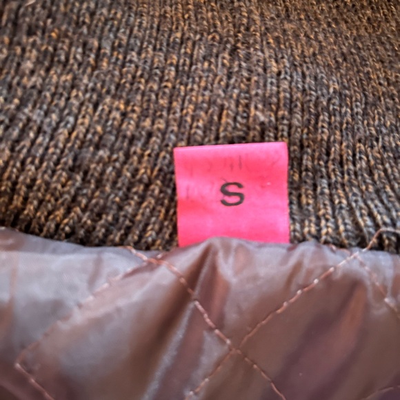 Save The Queen Brown Teddy Jacket with Leather Trim and Hood - Picture 14 of 14